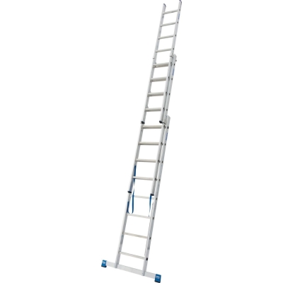 DRABINA ALUMINIOWA 3-ELEMENTOWA STABILO 3*8 SZCZEBLI