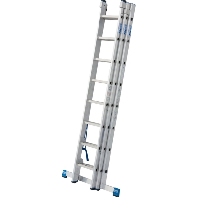 DRABINA ALUMINIOWA 3-ELEMENTOWA STABILO 3*8 SZCZEBLI