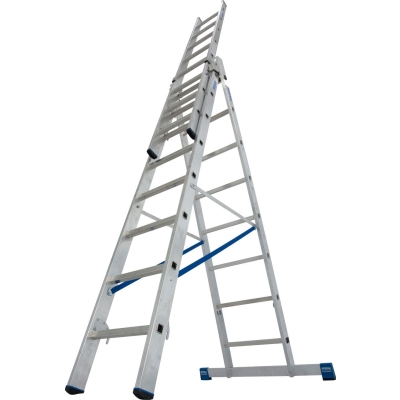 DRABINA ALUMINIOWA 3-ELEMENTOWA STABILO 3*8 SZCZEBLI