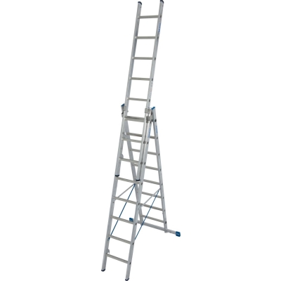 DRABINA ALUMINIOWA 3-ELEMENTOWA STABILO 3*8 SZCZEBLI
