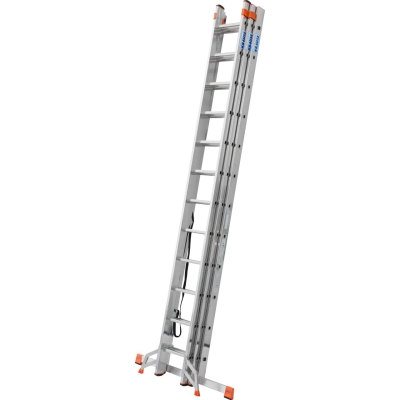 DRABINA ALUMINIOWA 3-ELEMENTOWA TRIBILO 3*12 SZCZEBLI