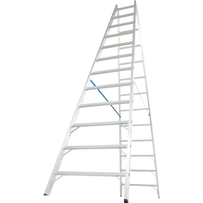 DRABINA ALUMINIOWA 2-ELEMENTOWA STABILO 2*12 SZCZEBLI