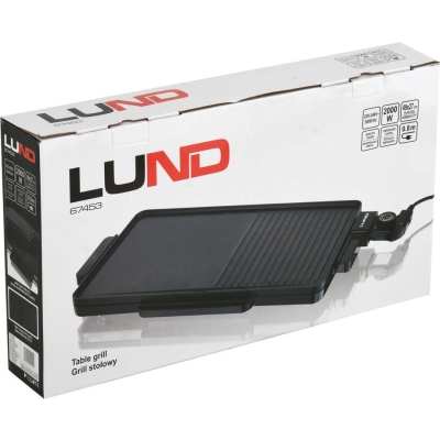 GRILL ELEKTRYCZNY STOŁOWY 2000W, 49*27CM