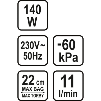 PAKOWARKA PRÓŻNIOWA DO ŻYWNOŚCI 140W
