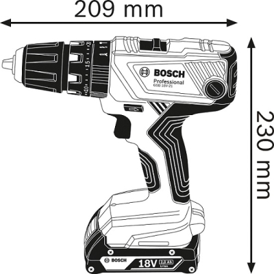 WIERTARKO-WKRĘTARKA AKU. UDAROWA GSB 18V-21 0*AH