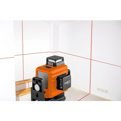 LASER 3D CZERWONY,UCHWYT MAGNETYCZNY, ŁADOWARKA, WALIZKA
