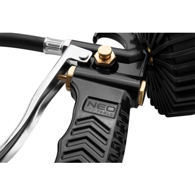 PISTOLET DO POMPOWANIA Z MANOMETREM O 63MM,DŁUGA KOŃCÓWKA