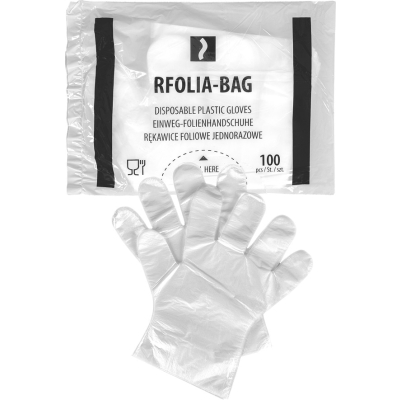 RĘKAWICE FOLIOWE JEDNORAZOWE RFOLIA, 100SZT