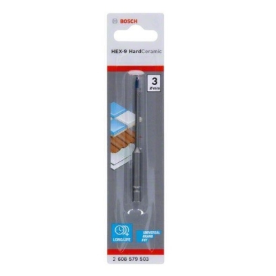 WIERTŁO HEX-9 HARD CERAMIC 3*90MM