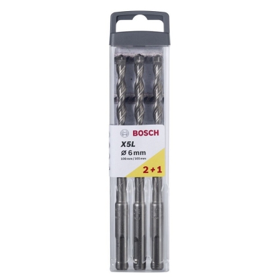 WIERTŁO SDS+ PLUS-7  6*100/165MM 3 SZT.