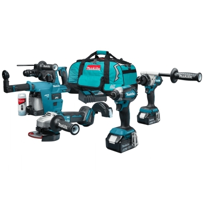 ZESTAW COMBO LXT18V DGA504+DDF486+DTD153+DHR243+DX07 2*5.0AH