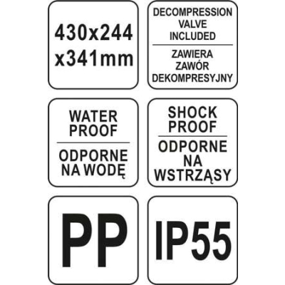 WALIZKA NARZĘDZIOWA HERMETYCZNA PIONOWA