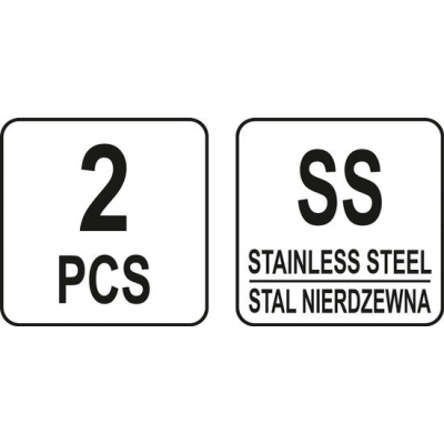 SKROBAKI STALOWE NIERDZEWNE KPL 2 SZT