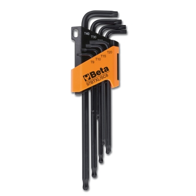 KOMPLET KLUCZY TRZPIENIOWO-KĄTOWYCH TORX DŁUGICH 8SZT.9-14MM