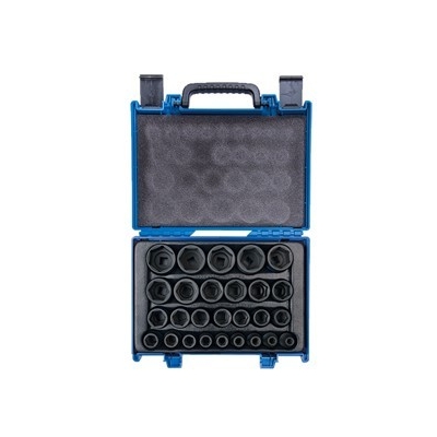 ZESTAW NASADEK UDAROWYCH 1/2'' 27CZ KRÓTKIE 8-36MM 6-KĄT