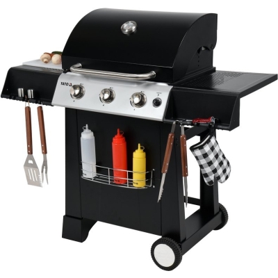 GRILL GAZOWY 3 PALNIKI 9KW LED