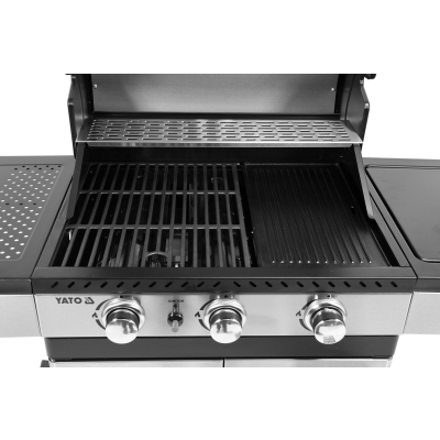 GRILL GAZOWY 3+1 STAL NIERDZEWNA 11,5KW