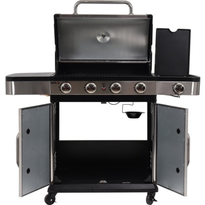 GRILL GAZOWY 4+1 STAL NIERDZEWNA 14,5KW