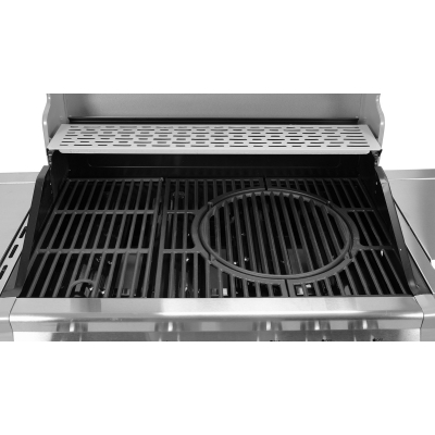 GRILL GAZOWY 4+1 STAL NIERDZEWNA 14.2KW, SZYBA