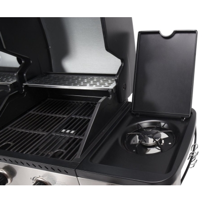 GRILL GAZOWY 2W1 GAZ+WĘGIEL, STAL NIERDZEWNA 8.2KW
