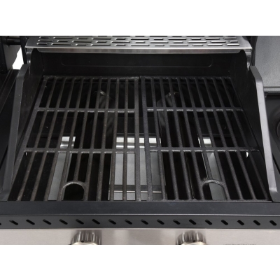 GRILL GAZOWY 2W1 GAZ+WĘGIEL, STAL NIERDZEWNA 8.2KW