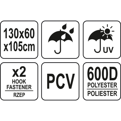 POKROWIEC NA GRILLA 130*60*105CM