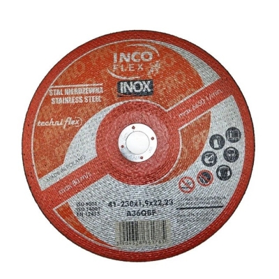 TARCZA PŁASKA INOX-PRO T1A 230*1.9*22 A36QBF