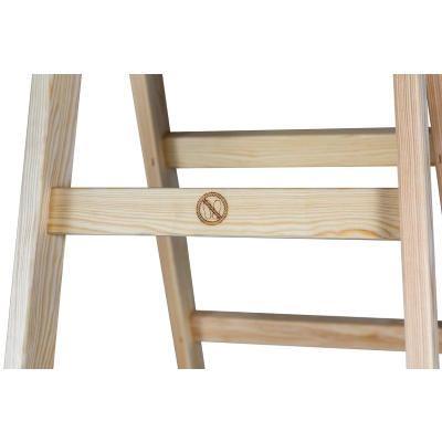 DRABINA DREWNIANA BRAKET STANDARD 2X6 SZCZEBLI 182CM