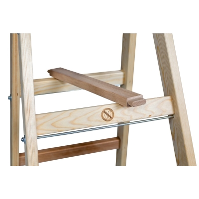 DRABINA DREWNIANA BRAKET PREMIUM 2X8 SZCZEBLI 240CM