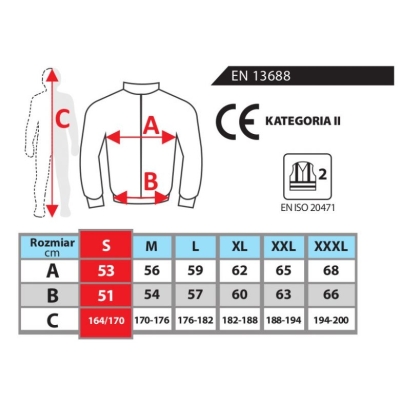 BLUZA POLAROWA ODBLASKOWA ROZMIAR L