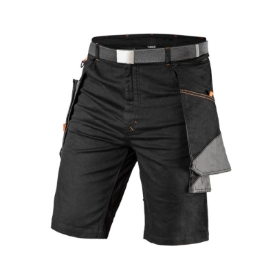 KRÓTKIE SPODENKI HD SLIM, PASEK, ODPINANE KIESZENIE XXXL
