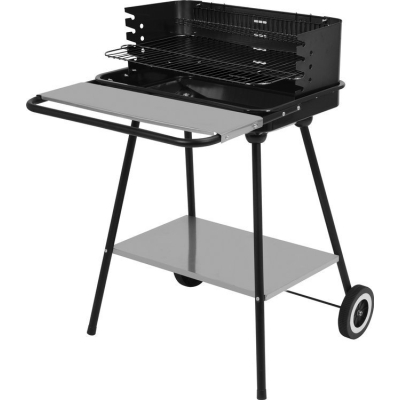 GRILL WĘGLOWY Z PÓŁKĄ PRZEDNIĄ 54*35CM
