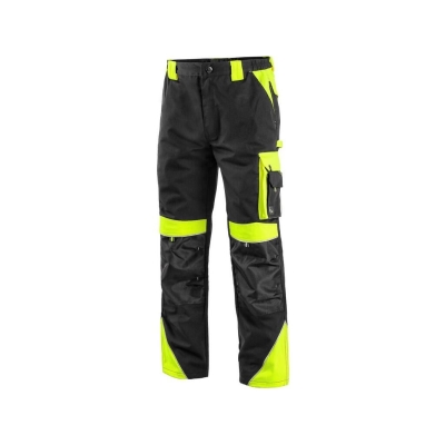 SPODNIE CXS DO PASA SIRIUS BRIGHTON CZARNO-ŻÓŁTE ROZM.48