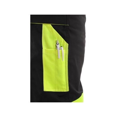 SPODNIE CXS DO PASA SIRIUS BRIGHTON CZARNO-ŻÓŁTE ROZM.48