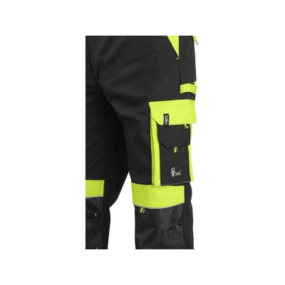 SPODNIE CXS DO PASA SIRIUS BRIGHTON CZARNO-ŻÓŁTE ROZM.48