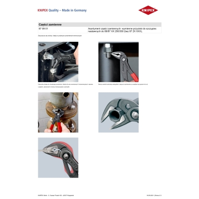 SZCZYPCE DO RUR COBRA  Z WYDŁUŻONĄ SZCĘKĄ 250MM