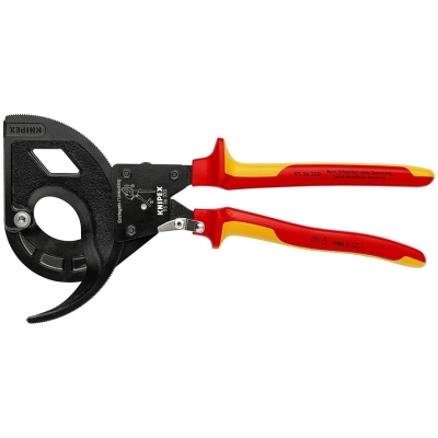 NOŻYCE DO KABLI TRÓJSTOPNIOWY MECHANIZM ZAPADKOWY 320MM