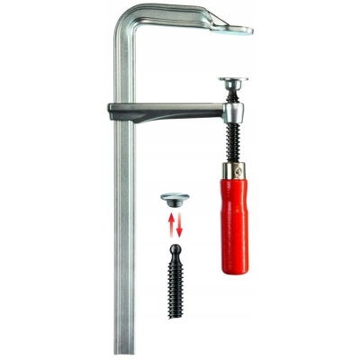 ŚCISK ŚRUBOWY ŚLUSARSKI STALOWY GZ 300/140MM