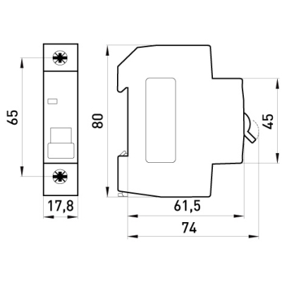 WYŁĄCZNIK NADPRĄDOWY MCB.PRO60 1P C32A 6KA