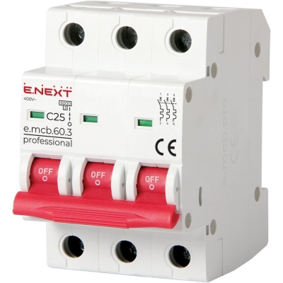 WYŁĄCZNIK NADPRĄDOWY MCB.PRO60 3P C25A 6KA