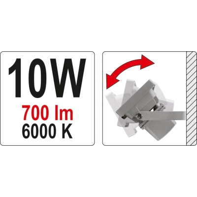 REFLEKTOR DIODOWY 10W 700LM COB