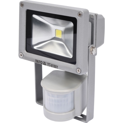 REFLEKTOR DIODOWY Z CZUJNIKIEM RUCHU 10W 700LM COB