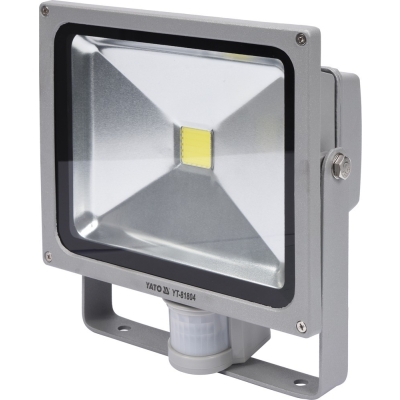 REFLEKTOR DIODOWY Z CZUJNIKIEM RUCHU 30W 2100LM COB