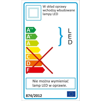 OPRAWA SUFITOWA LED 18W 300*300*15MM