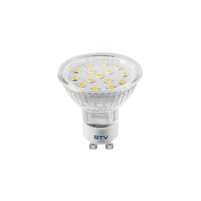 ŻARÓWKA LED SMD GU10 BIAŁY ZIMNY 4W 230V KĄT ŚW.120* 340LM
