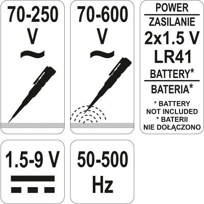 PRÓBNIK NAPIĘCIA 70-250V