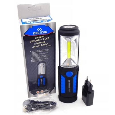 LAMPKA COB LED+5LED+ŁADOWARKA