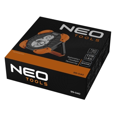 NAŚWIETLACZ AKUMULATOROWY 750+250LM COB