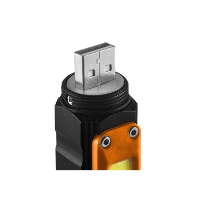 LATARKA AKUMULATORAWA USB 300 LM 2 W 1 CREE XPE + COB LED
