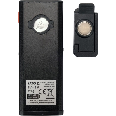 LATARKA ROBOCZA 500LM, LI-PO 3,7V 1500MAH